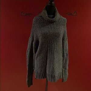 Abercrombie & Fitch Gray Cowl Neck Sweater
